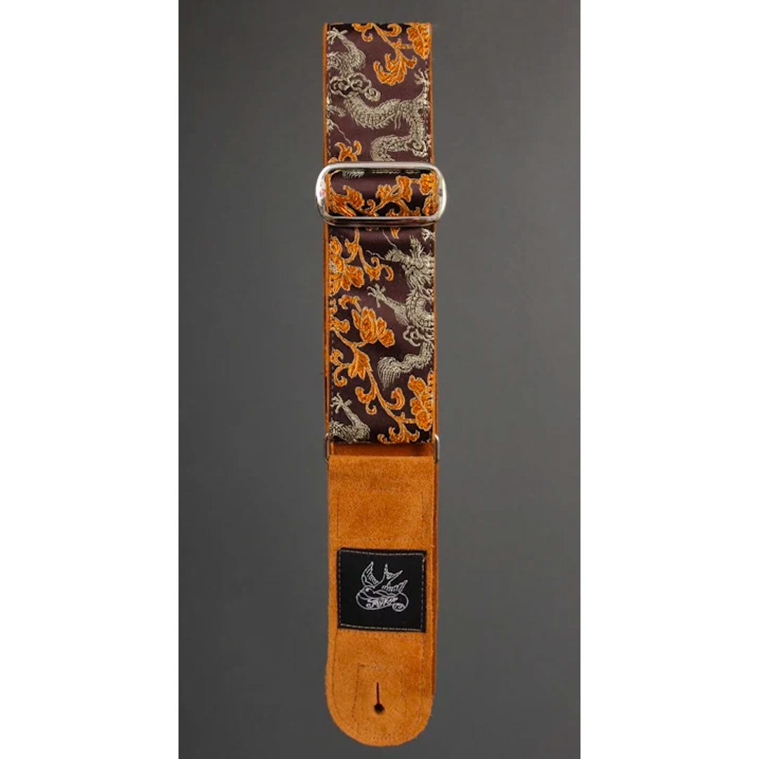 Jaykco Orange and Gold Dragon on Brown