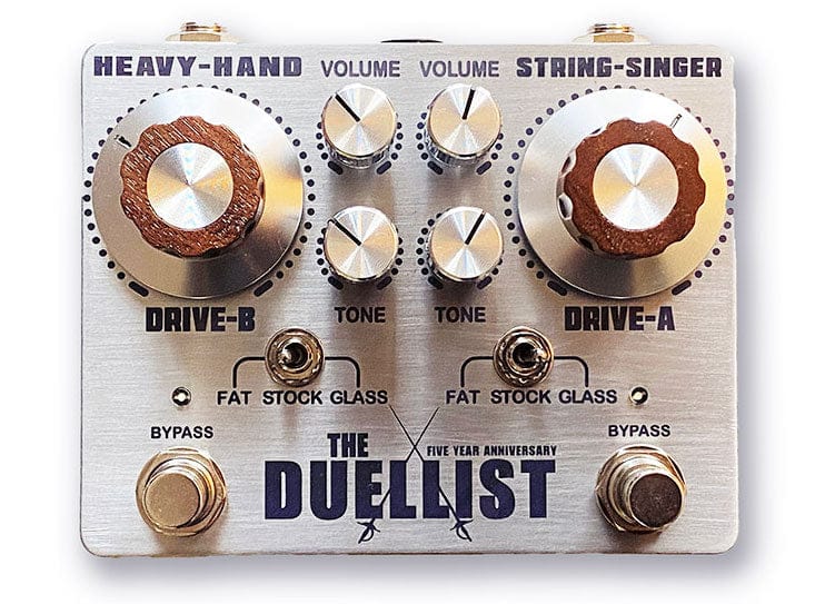 King Tone Pedaler King Tone The Duellist Dual Overdrive Silver tgt11