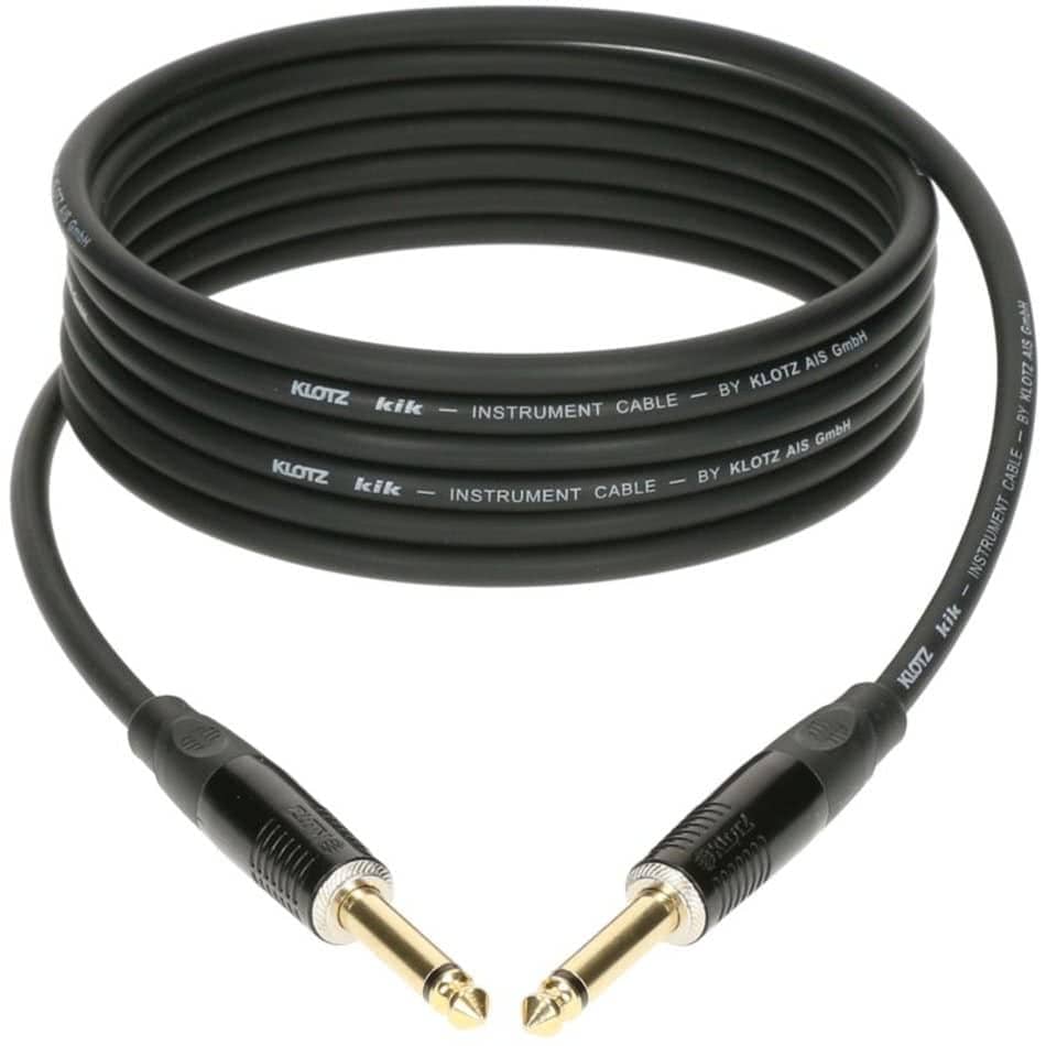 Klotz Förstärkare Klotz KIK PRO Black 3m STR-STR Instrument Cable tgt11