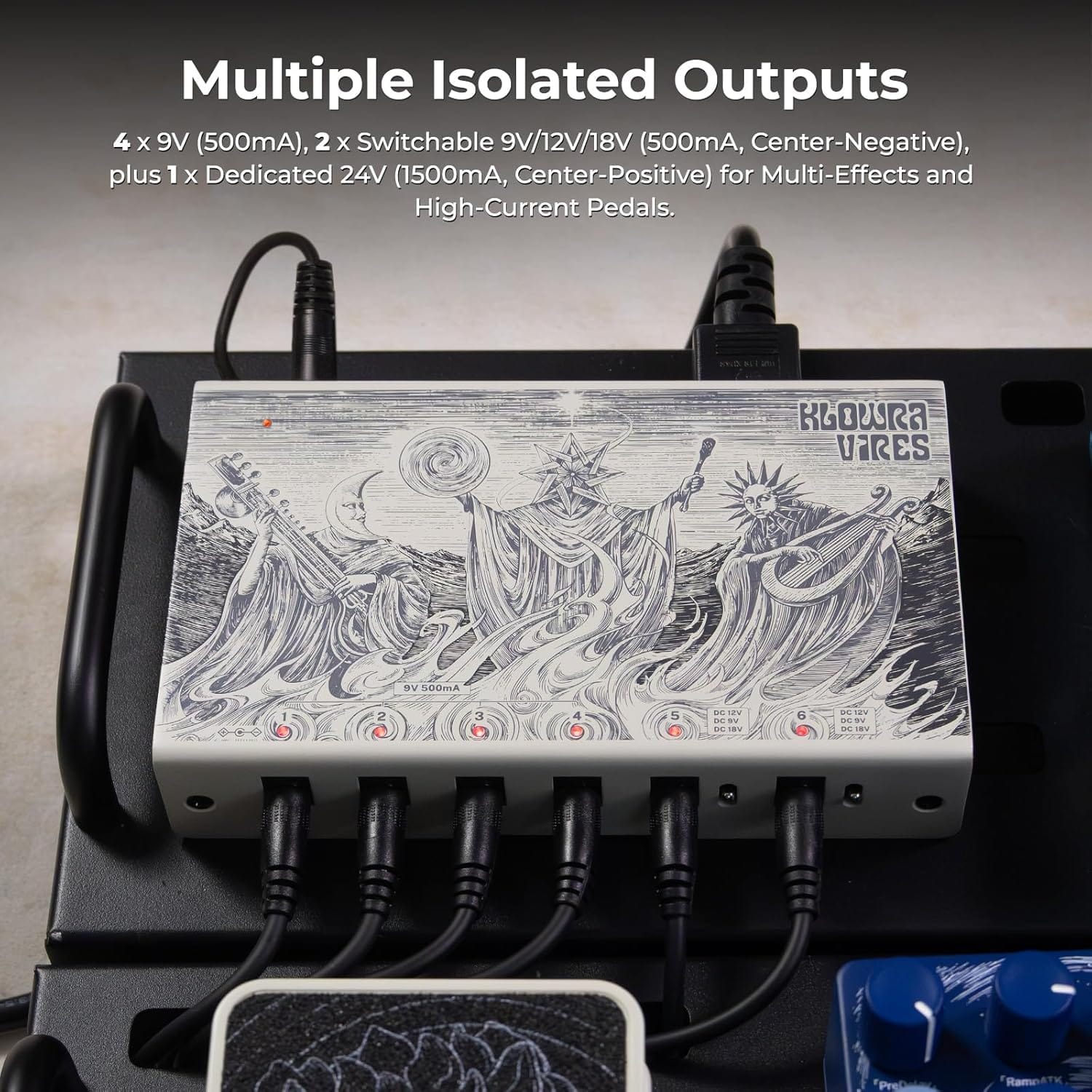Klowra Pedal Power Klowra Vires Effects Pedal Power Supply tgt11