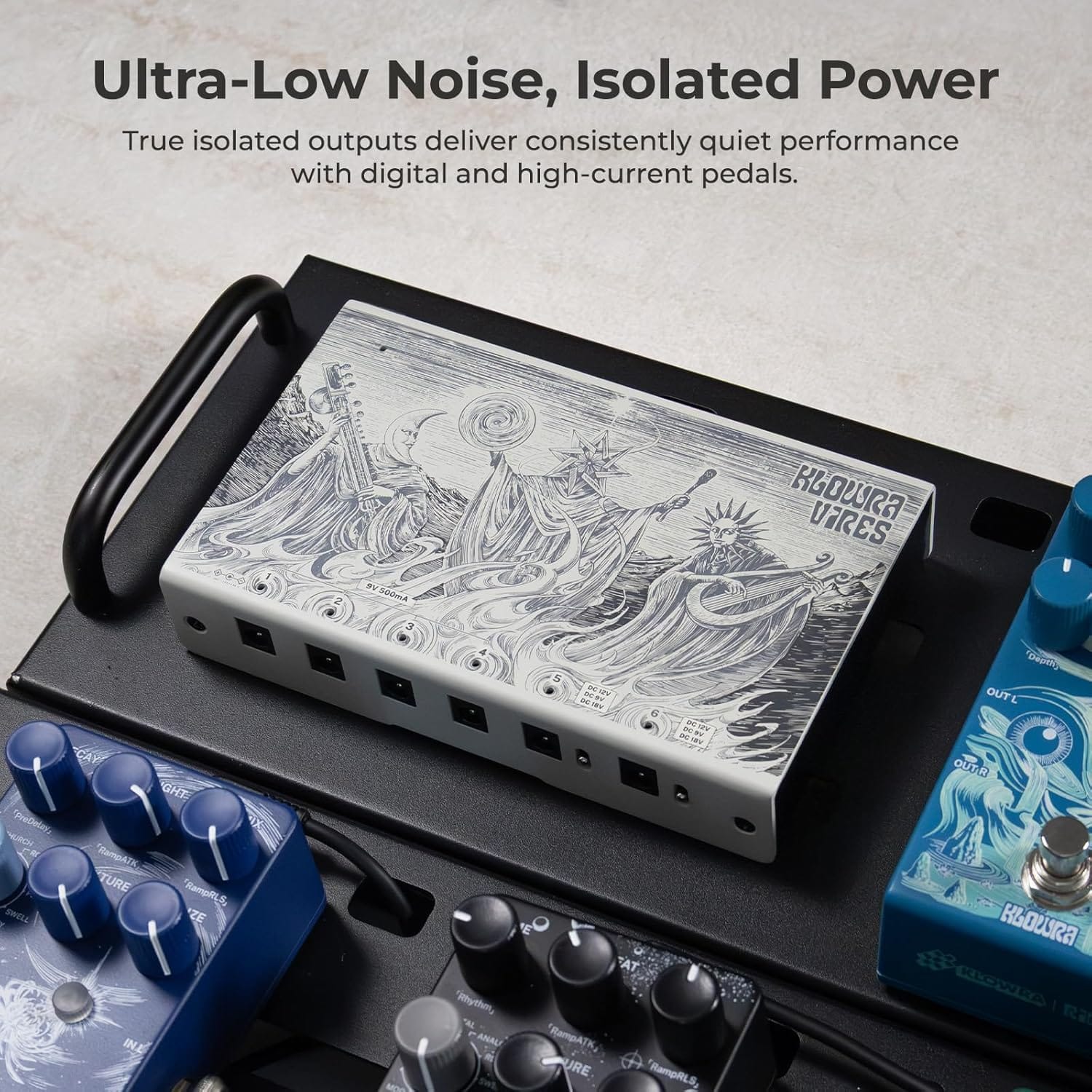 Klowra Pedal Power Klowra Vires Effects Pedal Power Supply tgt11
