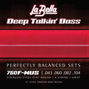 La Bella Strings Strängar La Bella 760F-MUS Deep Talkin Bass - 30 Scale 43-104 tgt11