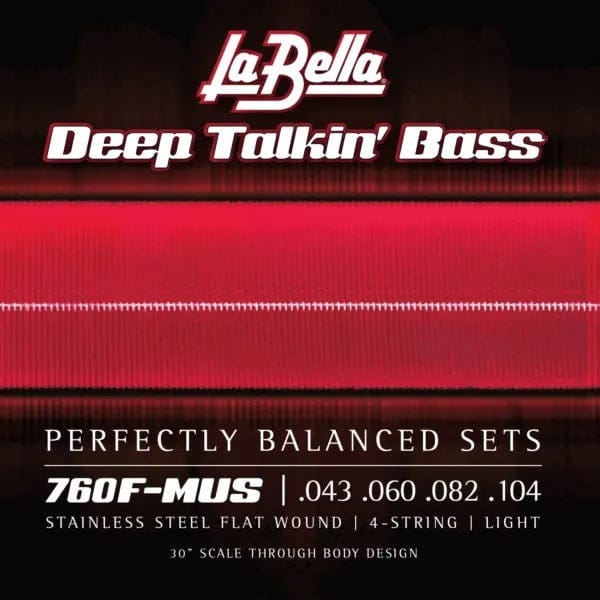 La Bella Strings Strängar La Bella 760F-MUS Deep Talkin Bass - 30 Scale 43-104 tgt11