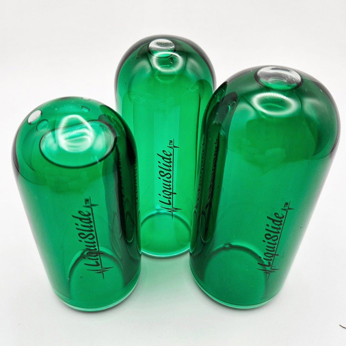 LiquiSlide Slides The LiquiSlide Pinky XS Sized Glass Guitar Slide Go Green tgt11