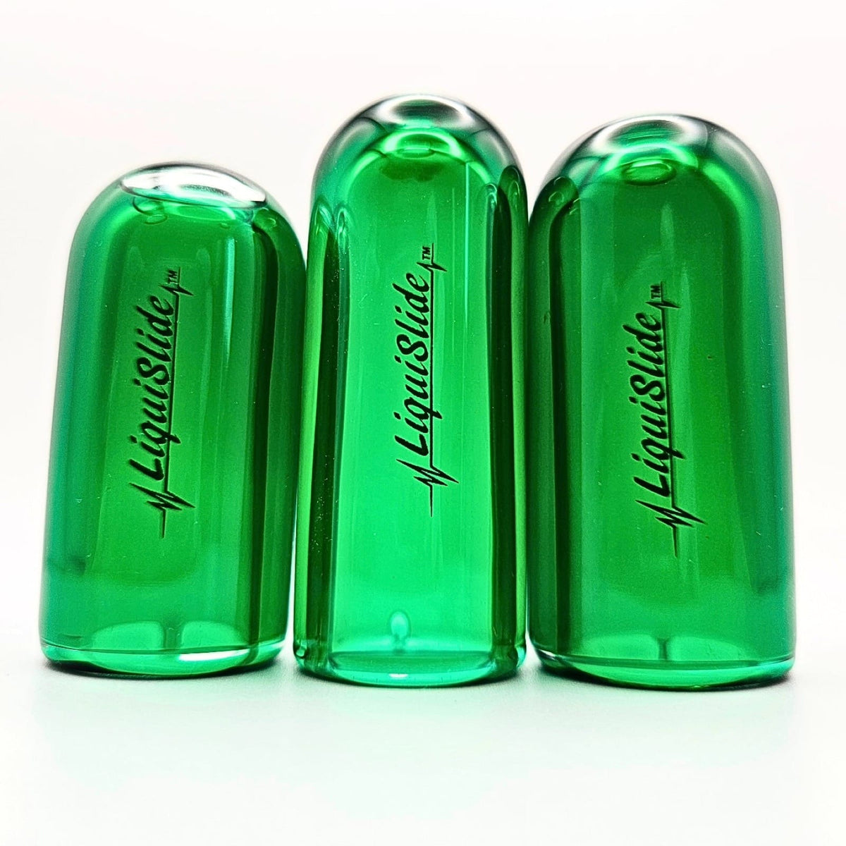 LiquiSlide Slides The LiquiSlide Pinky XS Sized Glass Guitar Slide Go Green tgt11
