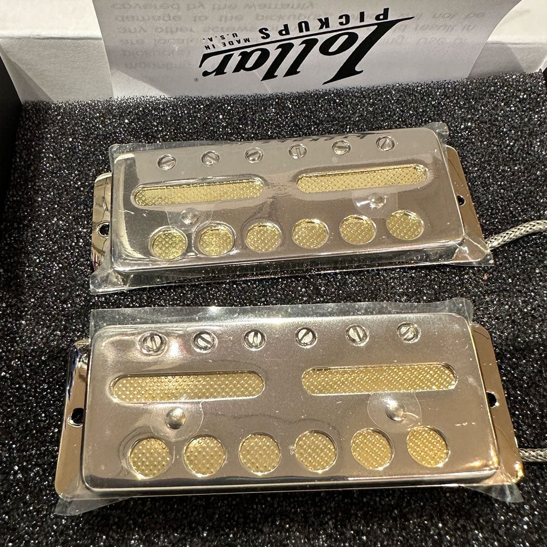 Lollar Pickups Pickups Lollar Pickups Gold Foil Standard Set Neck+Bridge Nickle tgt11