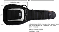 MONO cases Stränginstrument Mono M80 Dual Acoustic/Electric Case Black HMO M80-CLUB-V2-BLK tgt11