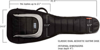 MONO cases Stränginstrument Mono M80 Dual Electric Guitar Case Black M80-2G-BLK tgt11