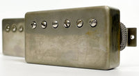 Monty*s Bethnal Green PAF Humbucker Pickup Aged Nickel Set Braided 2 Conductor