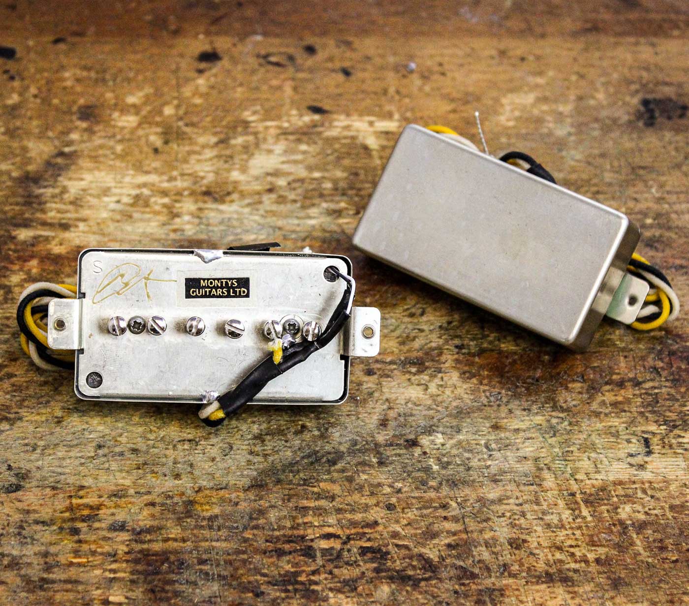 Monty's Pickups Monty*s Humbucker-Sized ´54 P90 Pickup Set / Raw Nickel tgt11