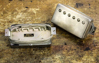 Monty's Pickups Monty*s PAF Humbucker Pickup Aged Nickel Set Braided 2 Conductor tgt11