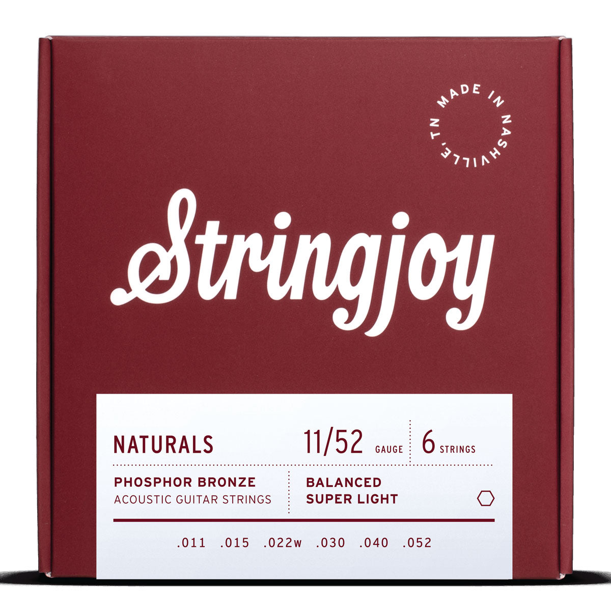 Stringjoy Naturals | Super Light (11-52) Phosphor Bronze Acoustic Guitar