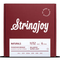 Stringjoy Naturals | Super Light (11-52) Phosphor Bronze Acoustic Guitar