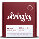 Stringjoy Naturals | Light (12-54) Phosphor Bronze Acoustic Guitar
