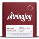 Stringjoy Naturals | Medium (13-56) Phosphor Bronze Acoustic Guitar