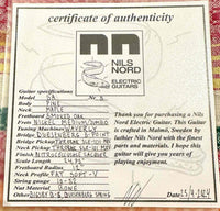 Nils Nord Guitars Stränginstrument Nils Nord Electric Guitars SA Black tgt11