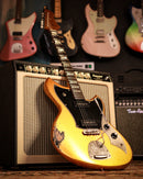 NOVO Guitars Elgitarr Novo Custom Serus J Aztec Gold Over Bull Black tgt11