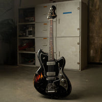 NOVO Guitars Novo Serus J Bull Black over 64 3 Tone Burst tgt11