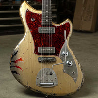 NOVO Guitars Novo Serus J Shoreline Gold over 64 3 Tone Burst tgt11