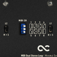 One Control Pedaler One Control Minimal Series MIDI Dual Stereo Loop tgt11