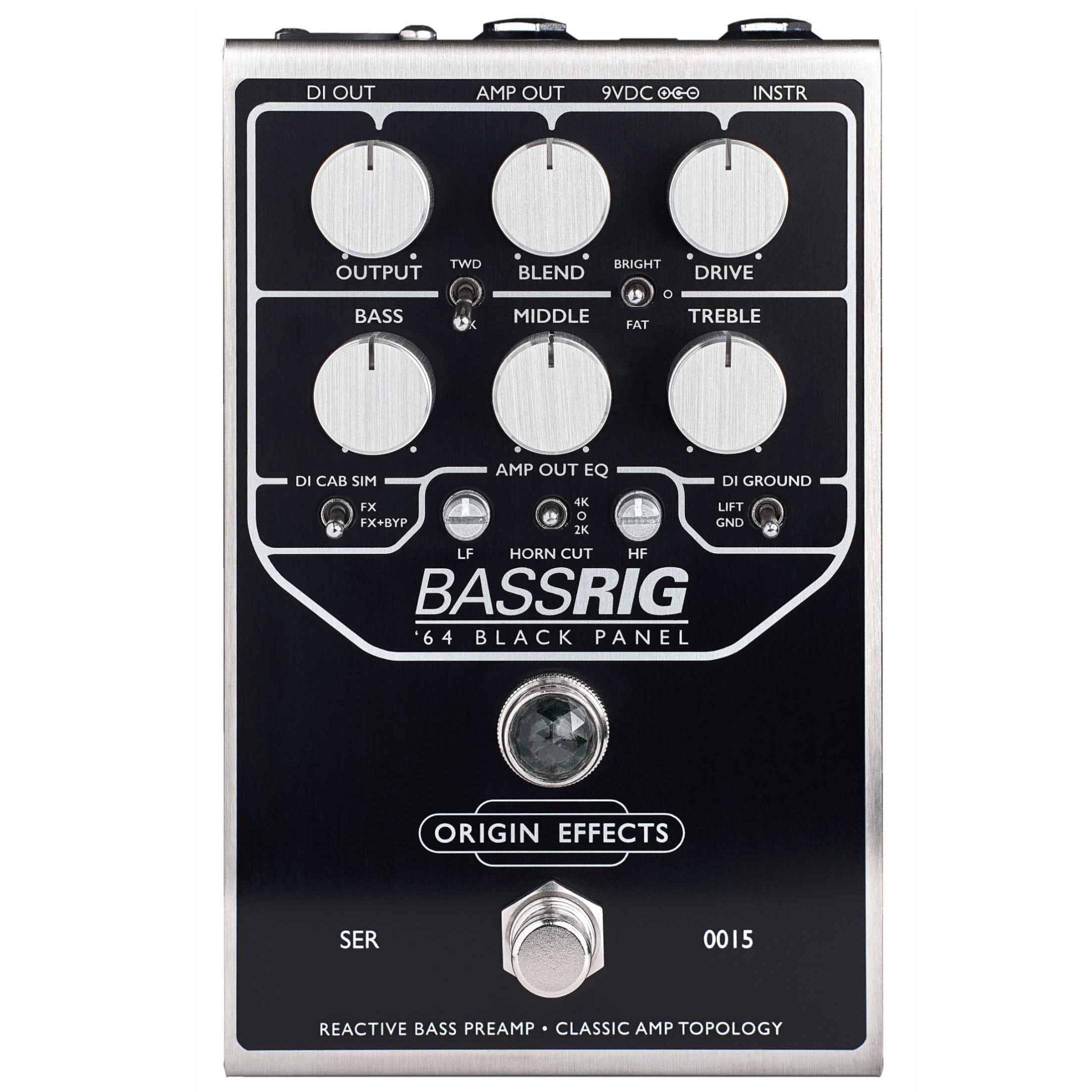 Origin Effects Baspedaler Origin Effects BassRIG *64 Black Panel tgt11