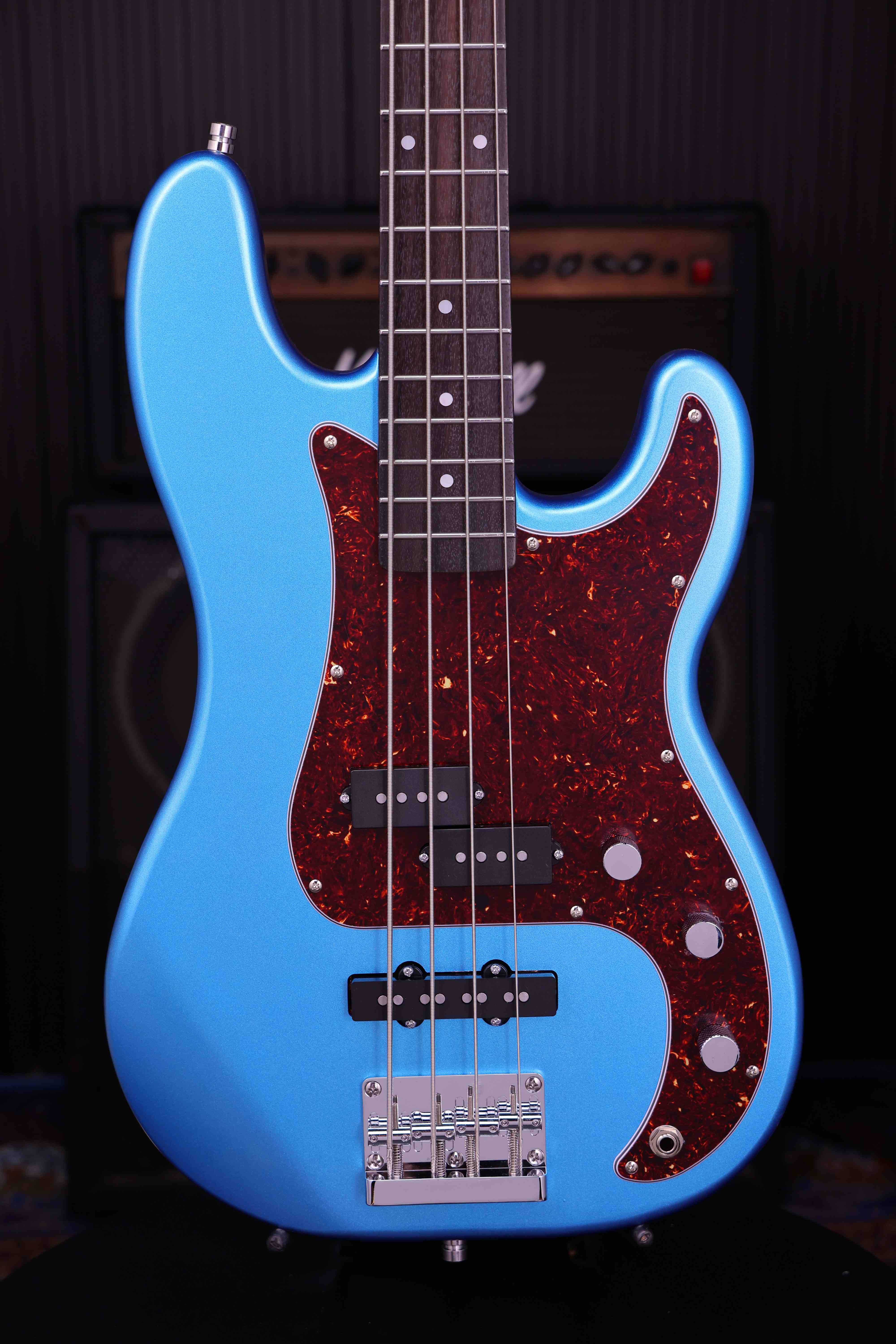 Patina Guitars Bas Patina Guitars PJB-3 Bass Lake P Blue tgt11