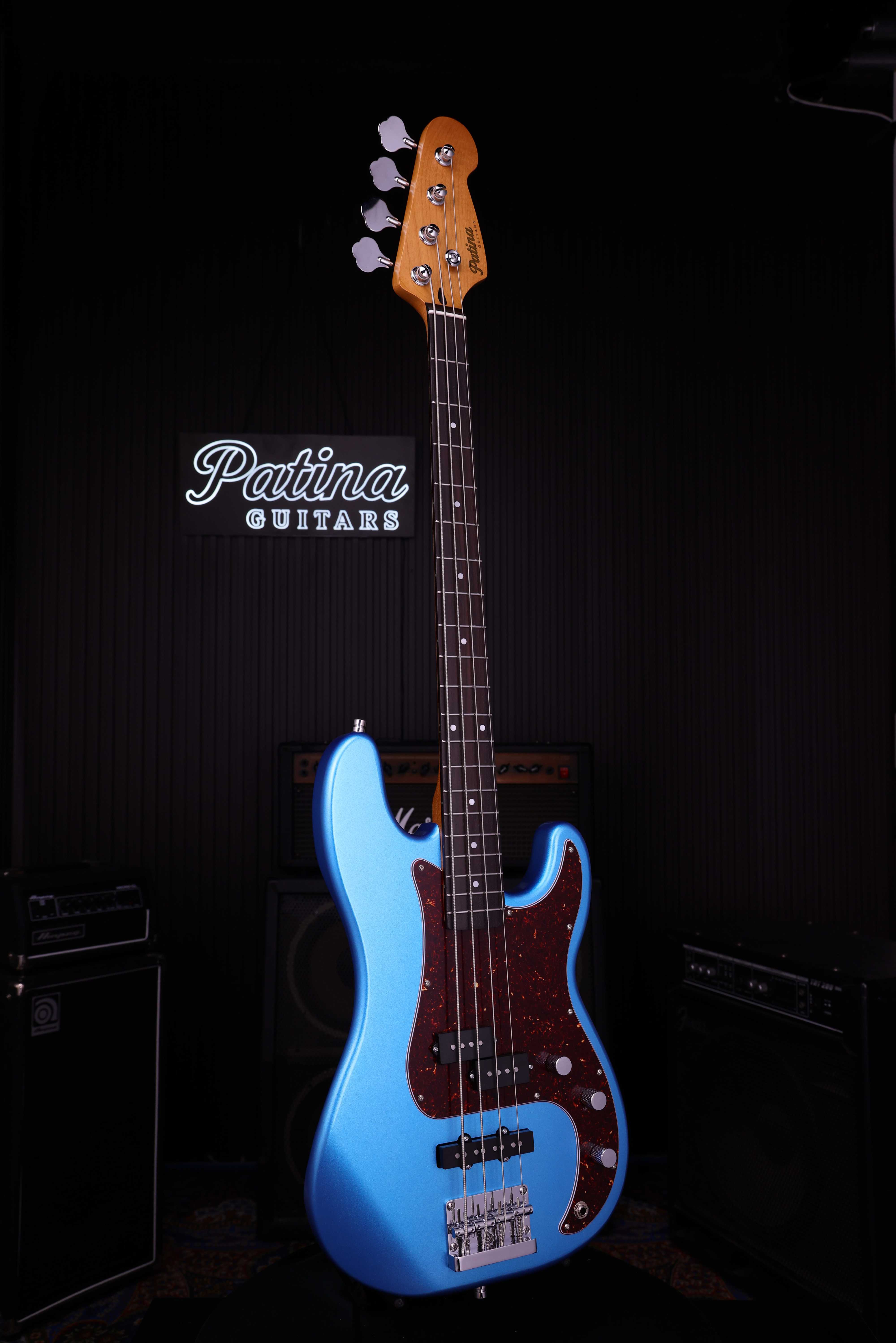 Patina Guitars Bas Patina Guitars PJB-3 Bass Lake P Blue tgt11