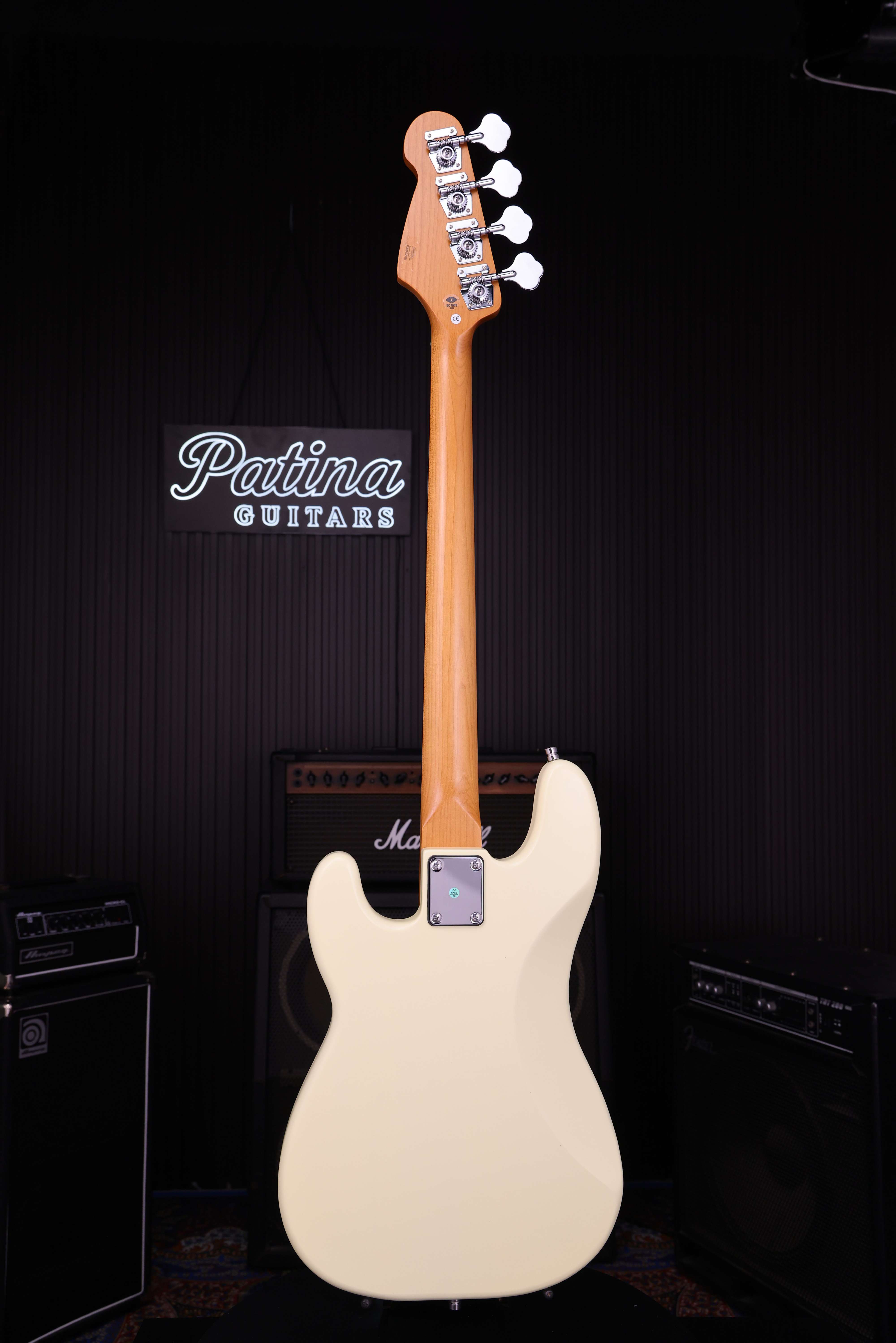 Patina Guitars Bas Patina Guitars PJB-3 Bass Olympic White tgt11