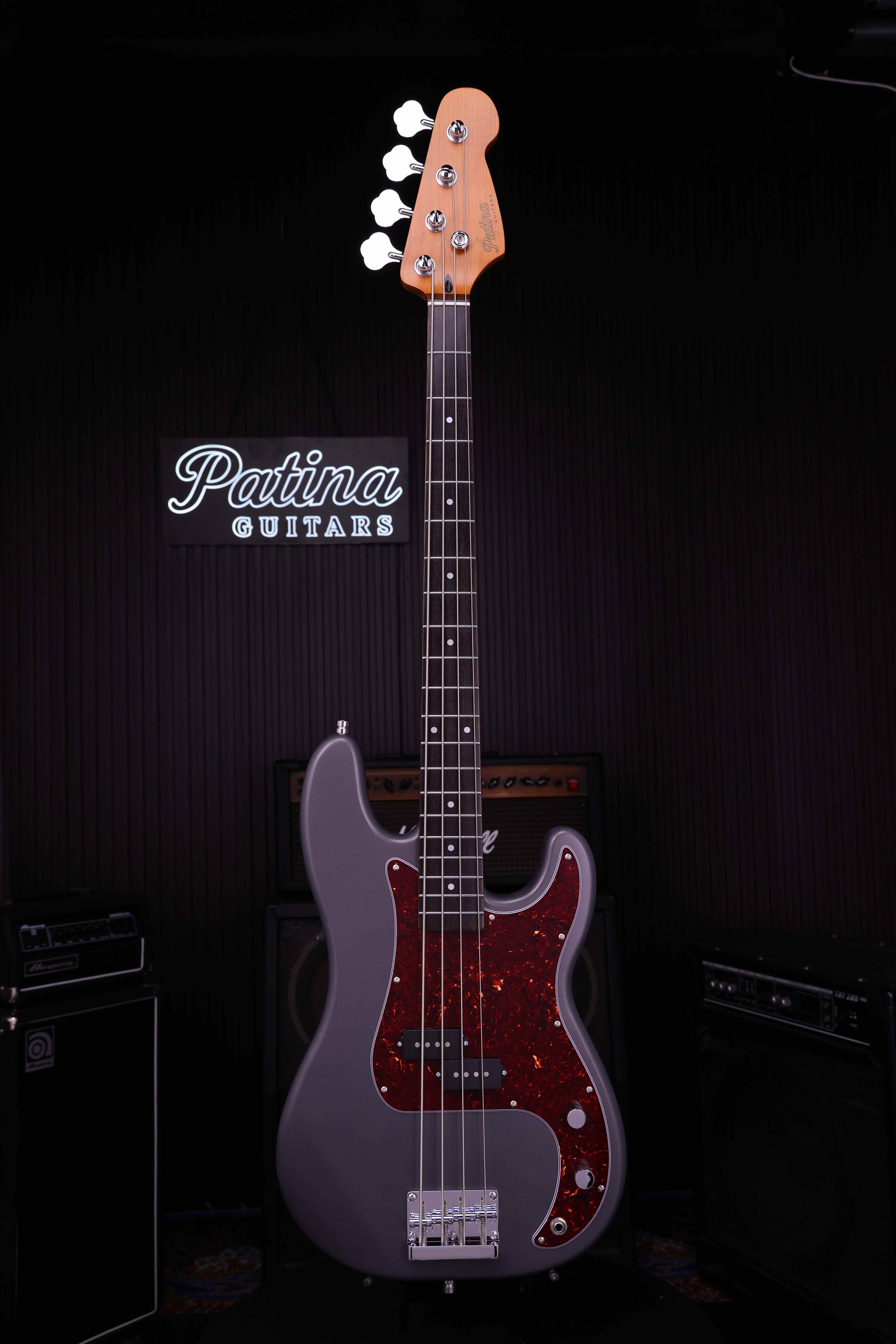 Patina Guitars Bas Patina Guitars PPB-3 Bass Charcoal tgt11