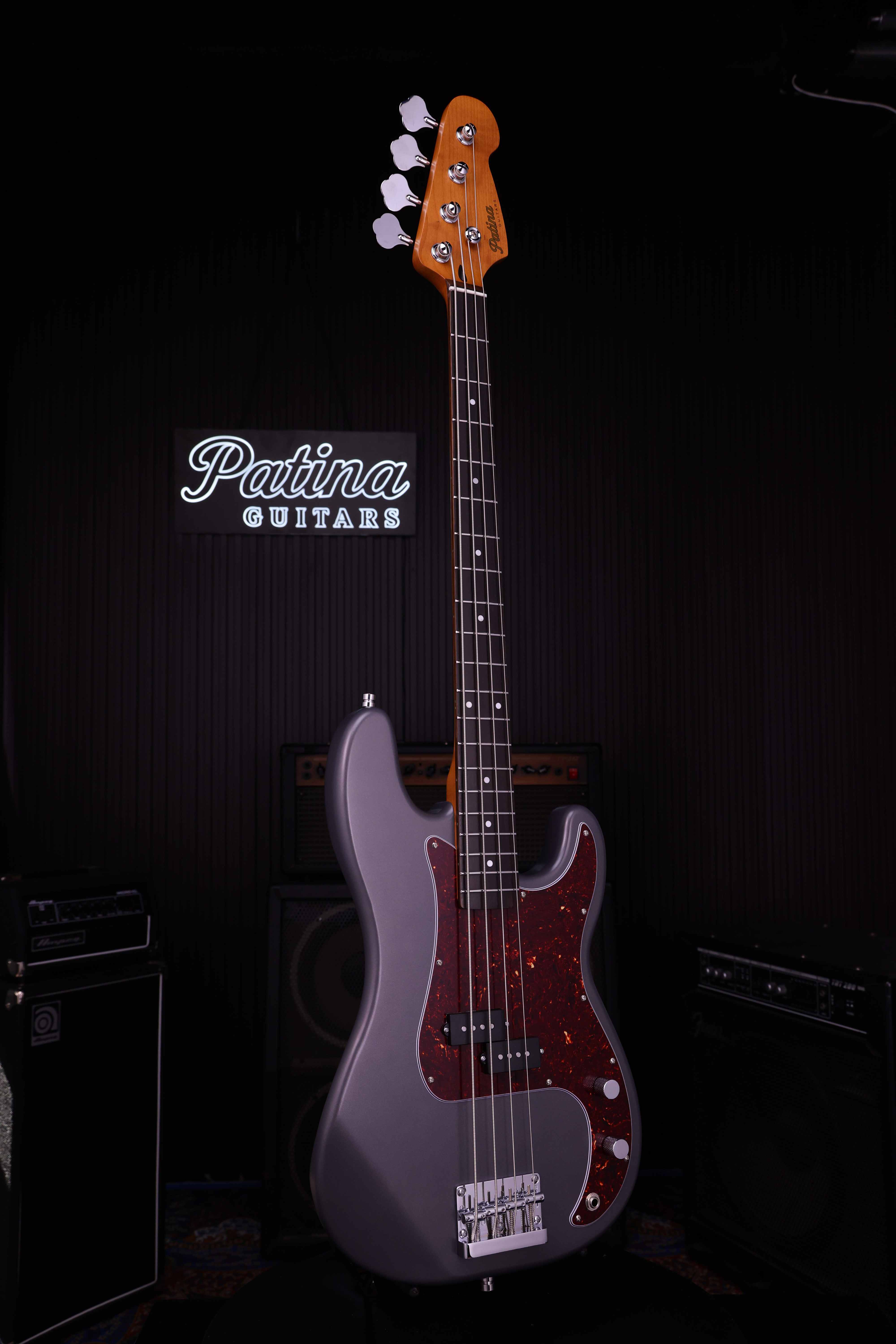 Patina Guitars Bas Patina Guitars PPB-3 Bass Charcoal tgt11