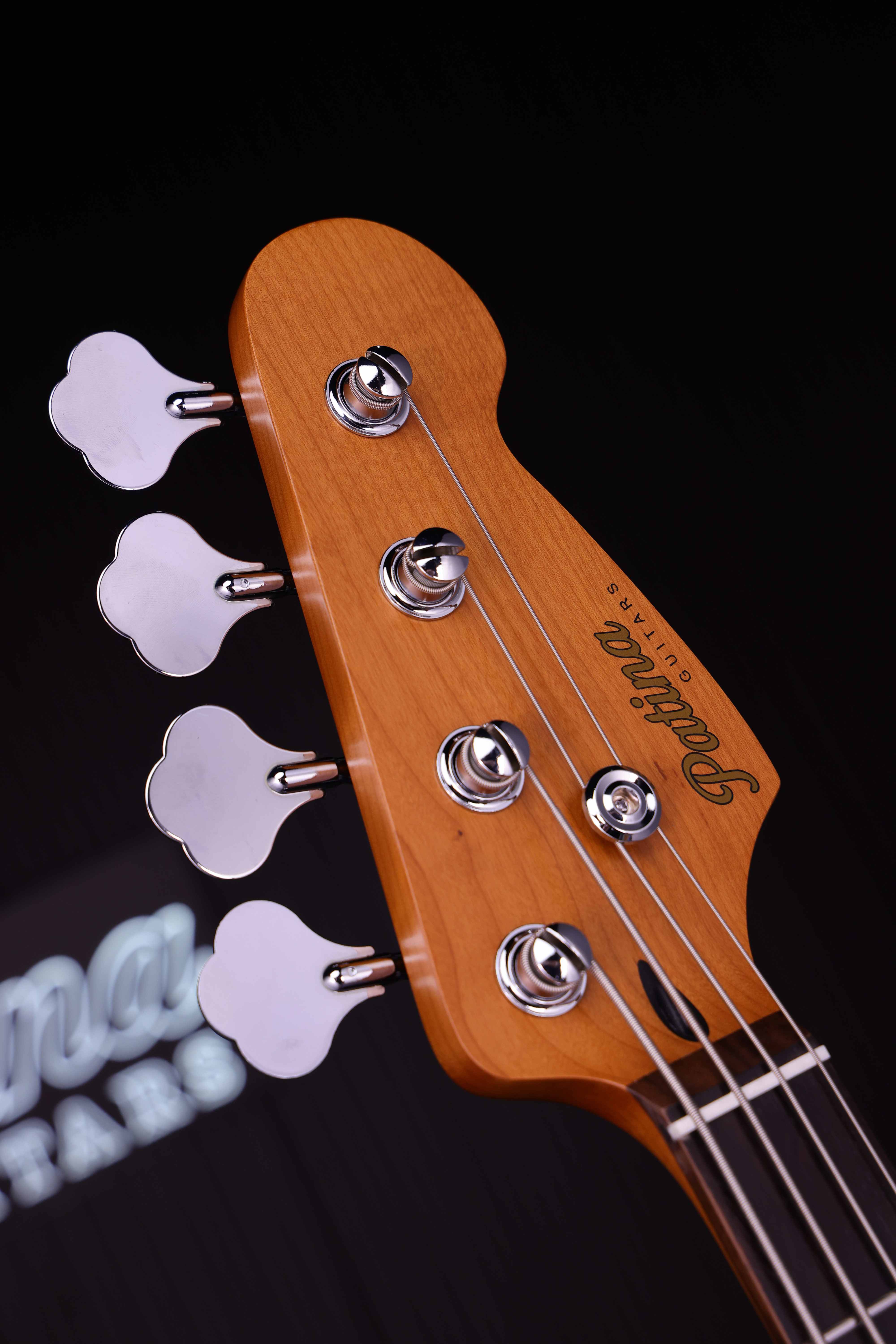 Patina Guitars Bas Patina Guitars PPB-3 Bass Charcoal tgt11