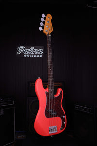 Patina Guitars Bas Patina Guitars PPB-3 Bass Fiesta Red tgt11