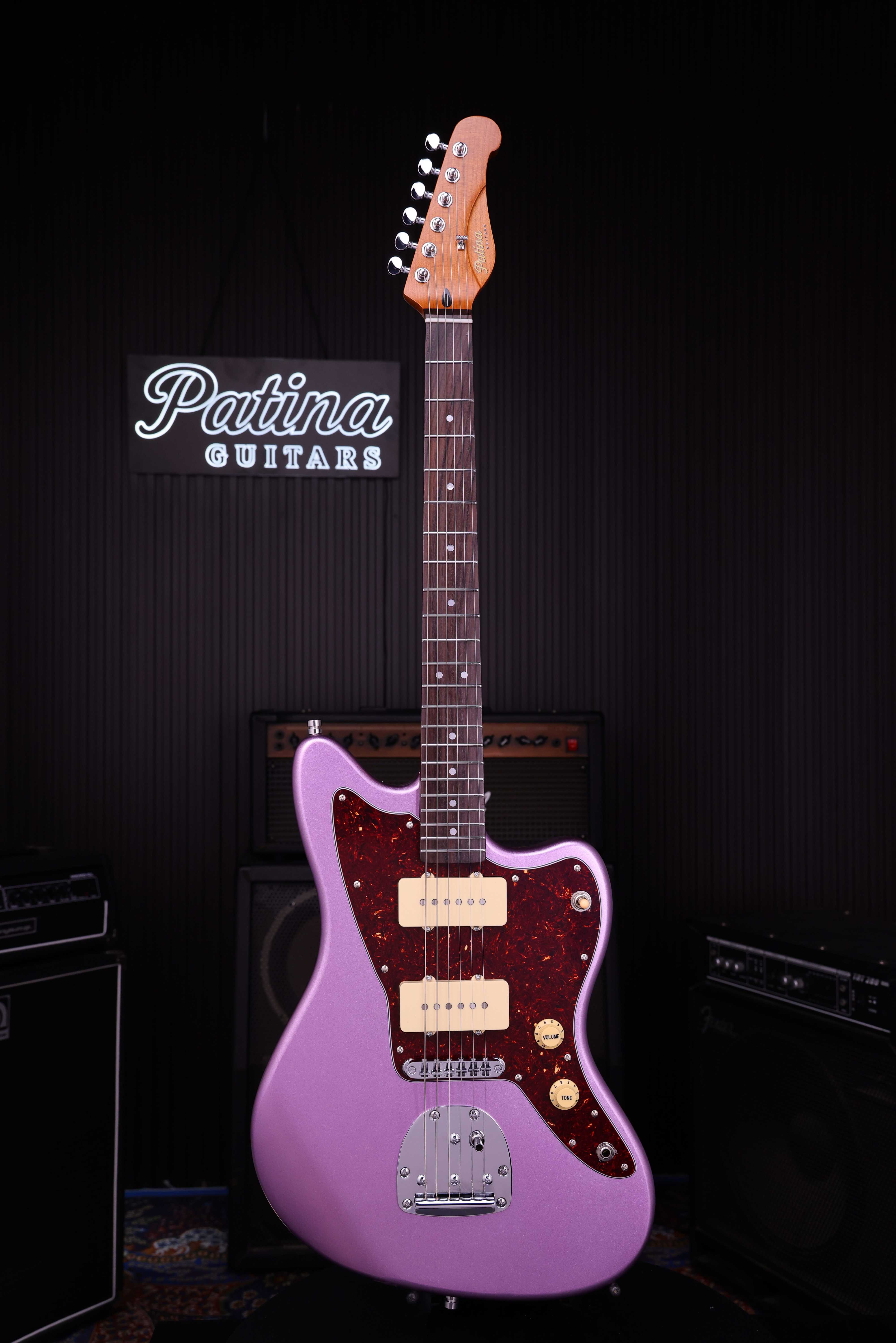 Patina Guitars Elgitarr Patina Guitars PJ-3 Purple tgt11