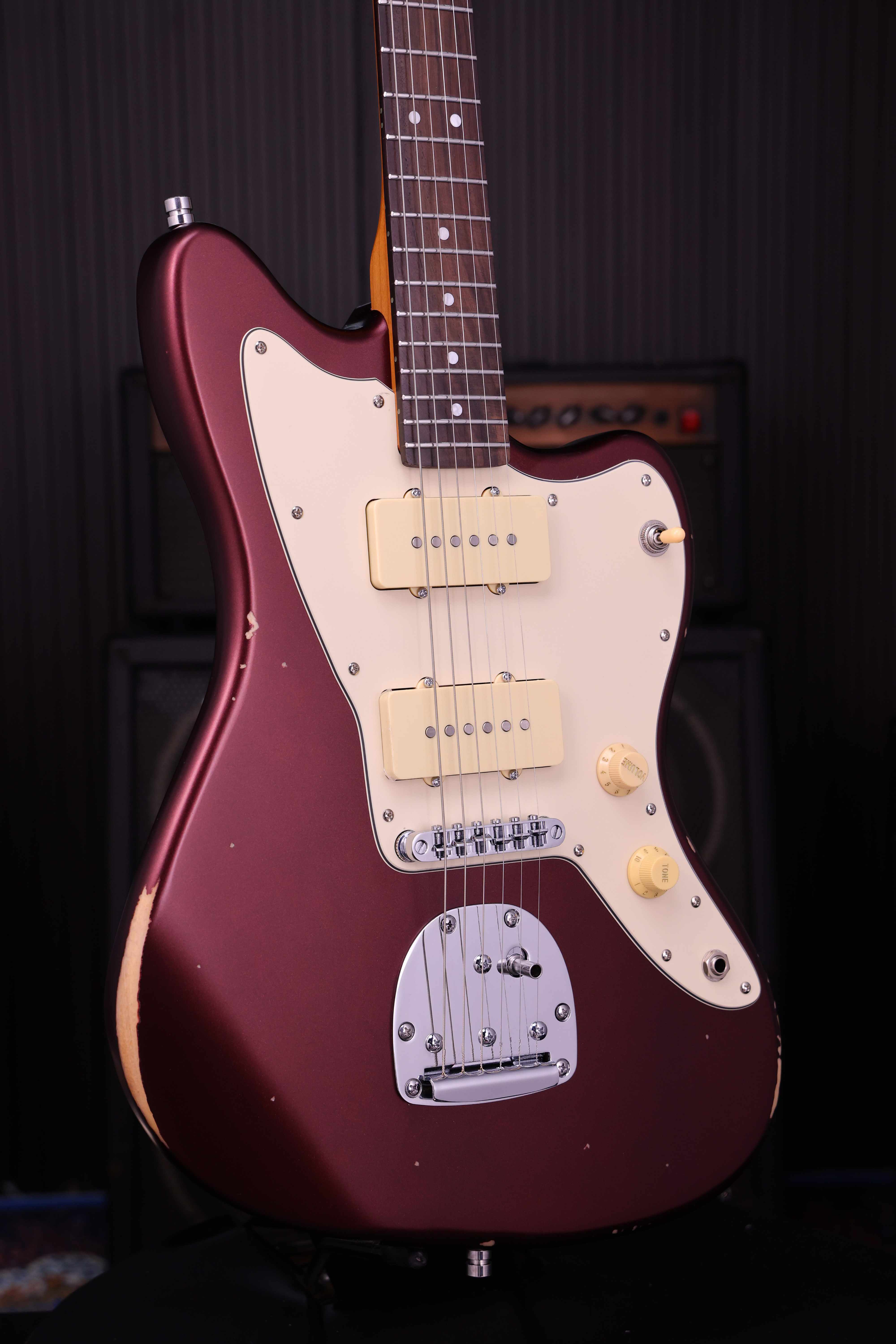 Patina Guitars Elgitarr Patina Guitars PJ-6 Oxblood Relic tgt11