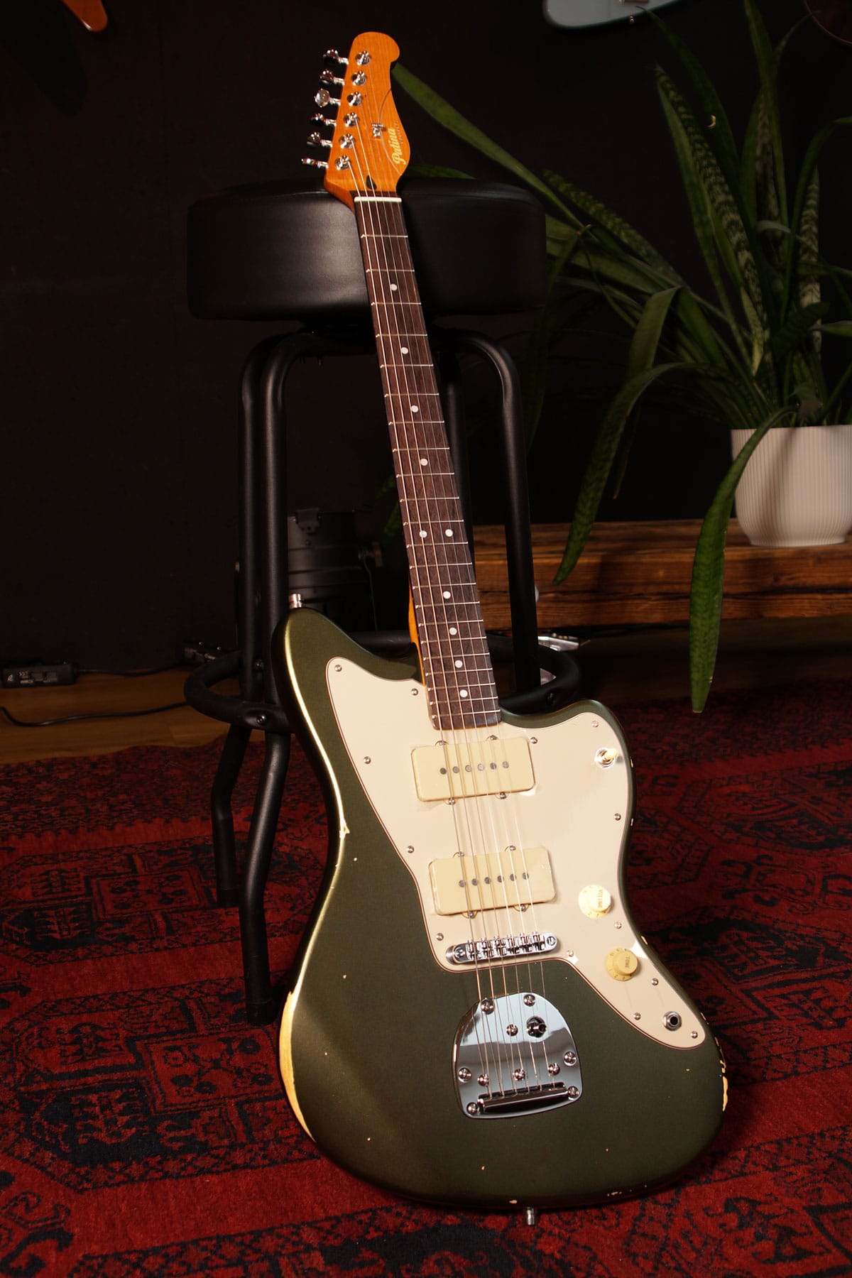 Patina Guitars Elgitarr Patina Guitars PJ-6 Sherwood Green Relic tgt11