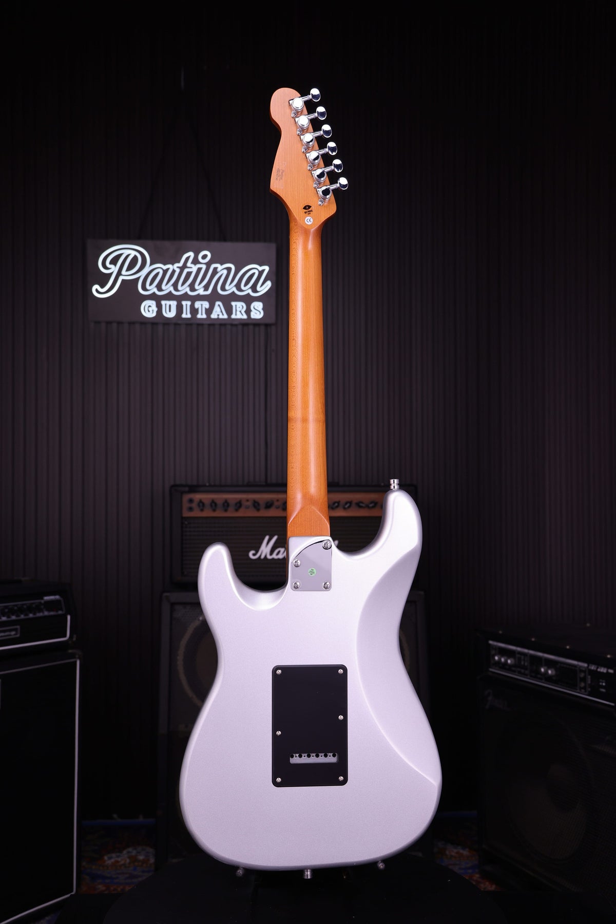 Patina Guitars Elgitarr Patina Guitars PS-3 Silver Metallic tgt11