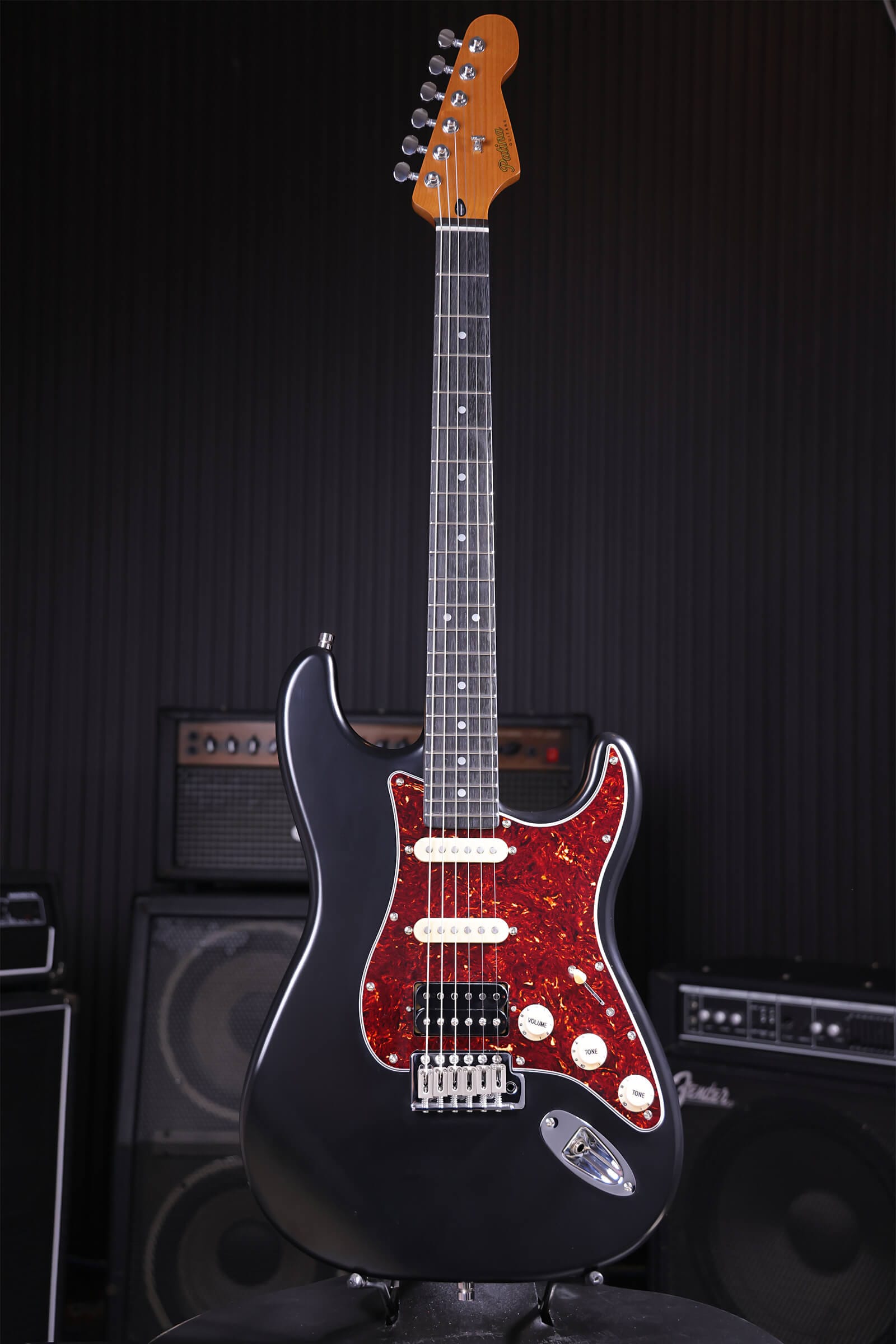 Patina Guitars Elgitarr Patina Guitars PS-4 Black tgt11