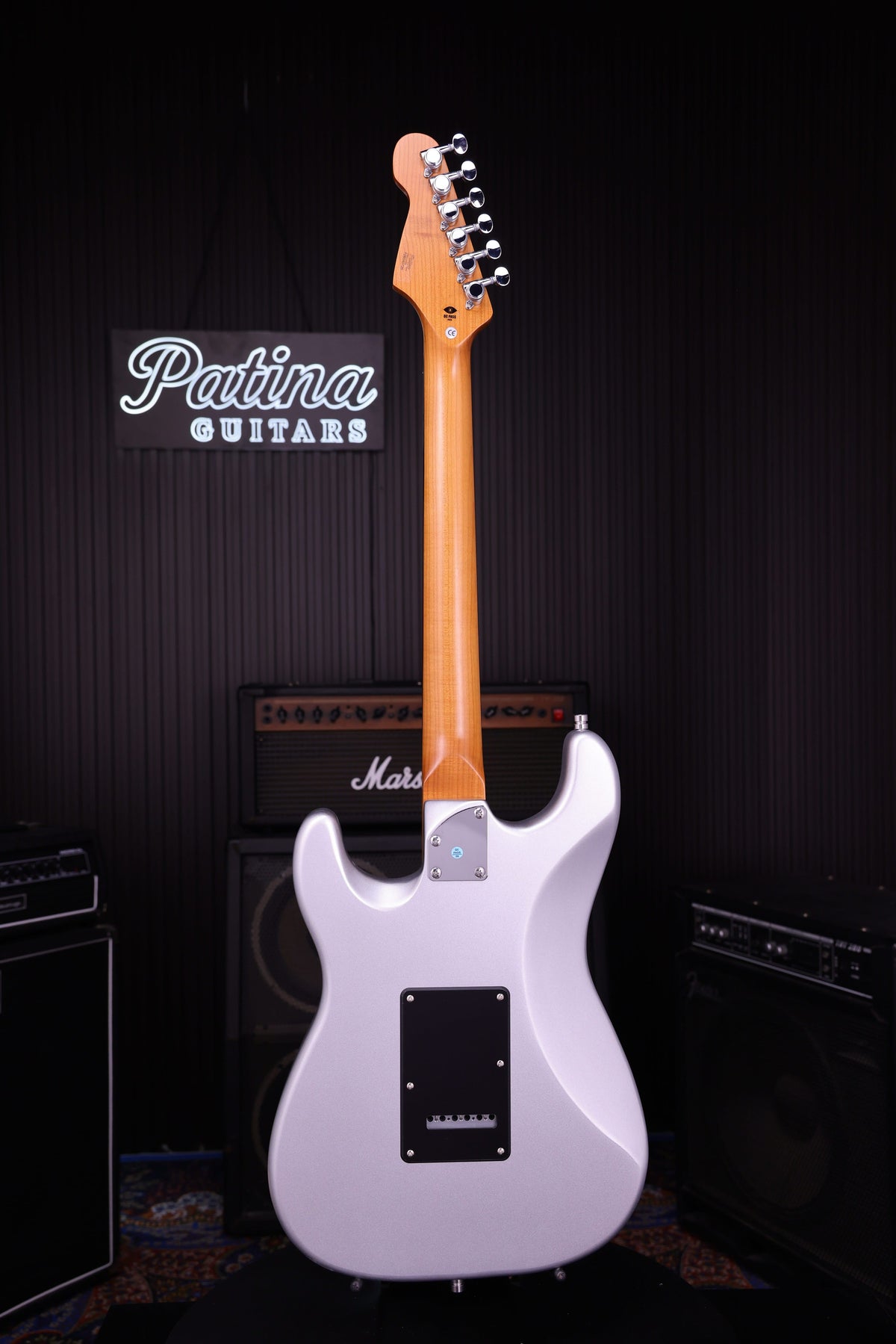 Patina Guitars Elgitarr Patina Guitars PS-4 Silver Metallic tgt11