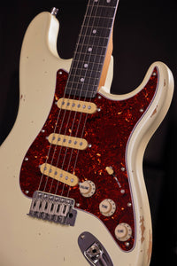 Patina Guitars Elgitarr Patina Guitars PS-6 Olympic White Relic tgt11
