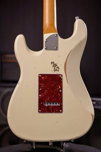 Patina Guitars Elgitarr Patina Guitars PS-6 Olympic White Relic tgt11