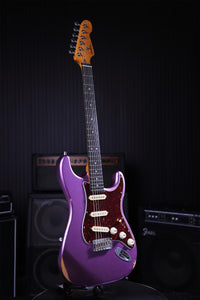 Patina Guitars Elgitarr Patina Guitars PS-6 Purple Relic tgt11