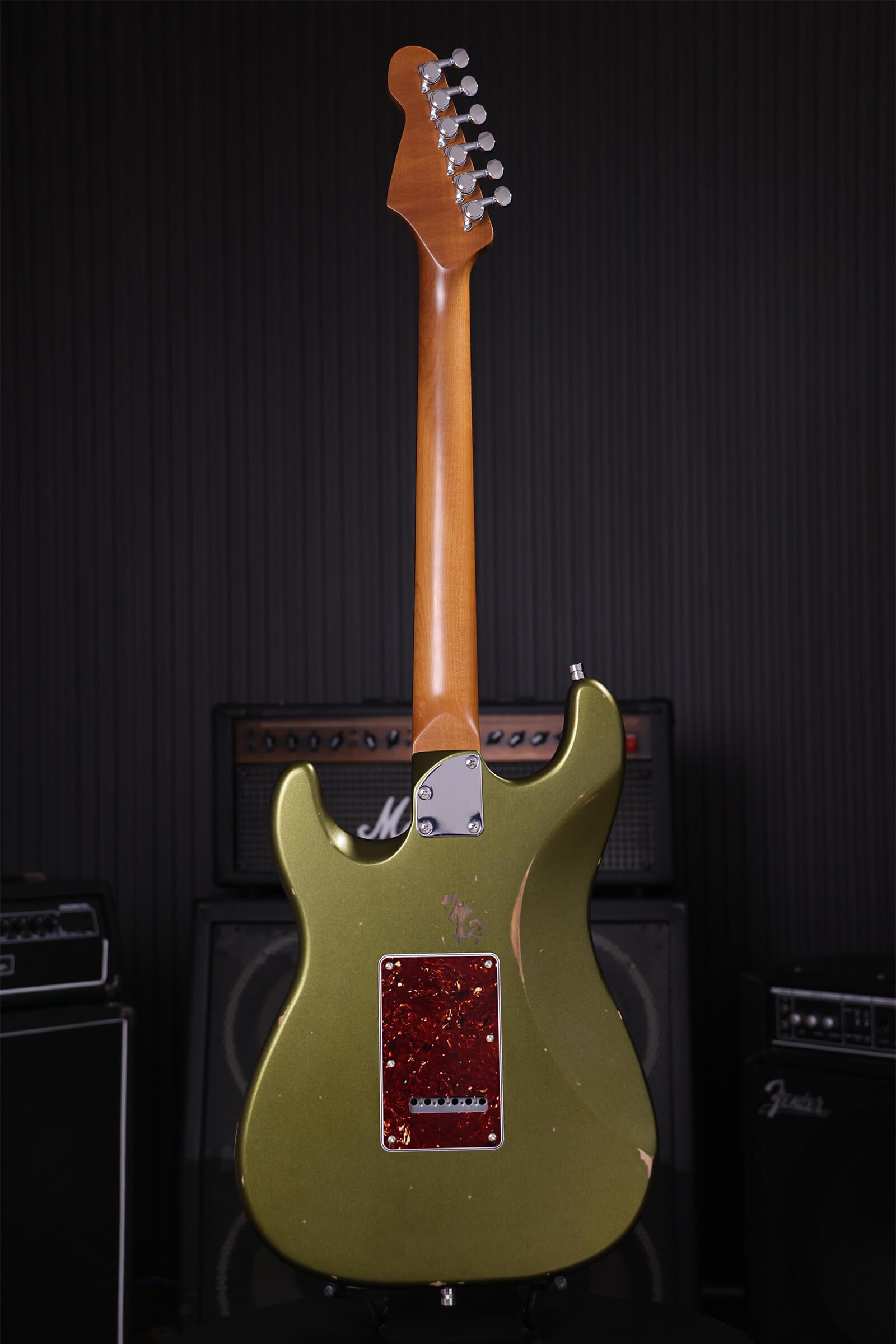 Patina Guitars Elgitarr Patina Guitars PS-6 Sherwood Green Relic tgt11