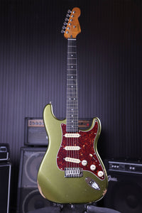 Patina Guitars Elgitarr Patina Guitars PS-6 Sherwood Green Relic tgt11