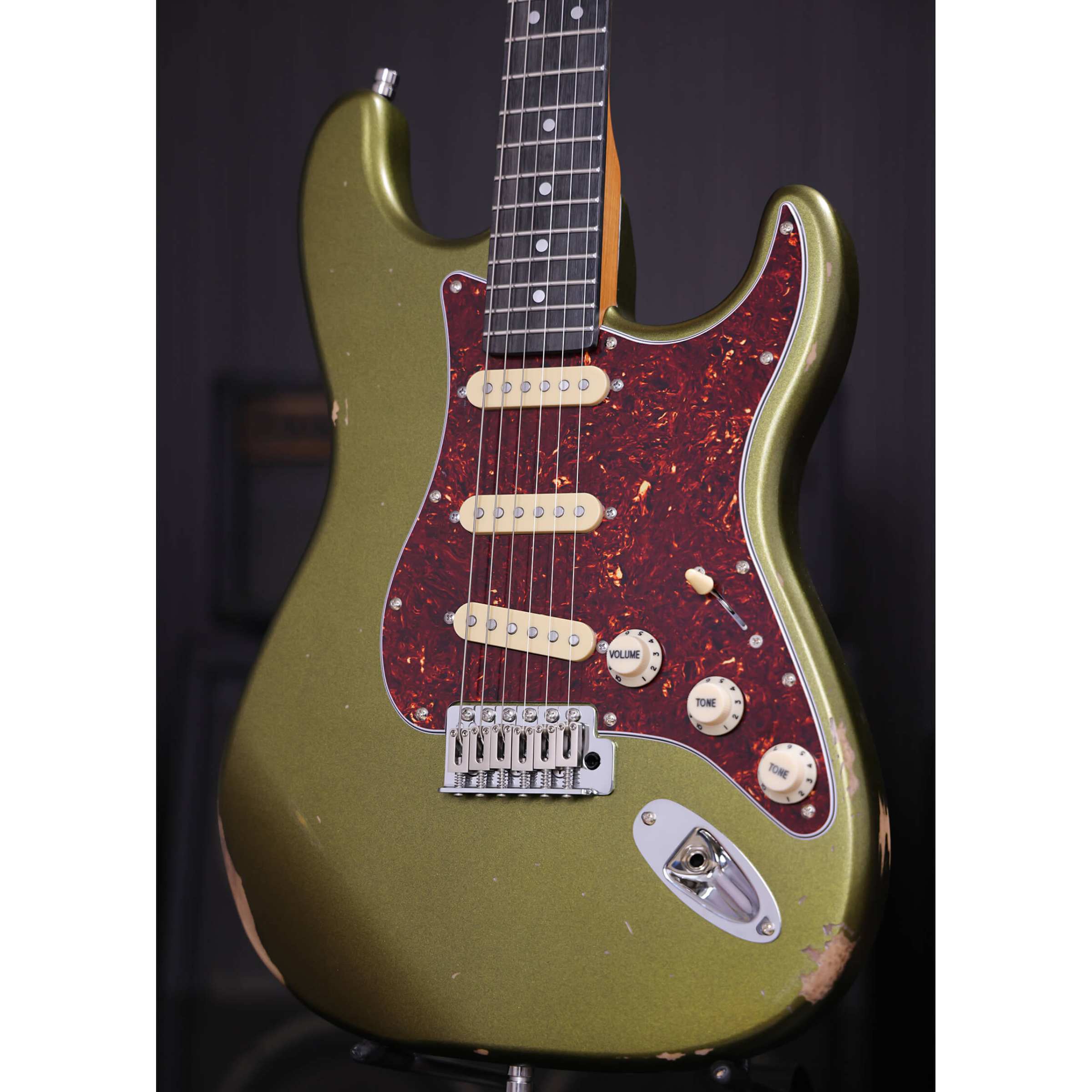 Patina Guitars Elgitarr Patina Guitars PS-6 Sherwood Green Relic tgt11
