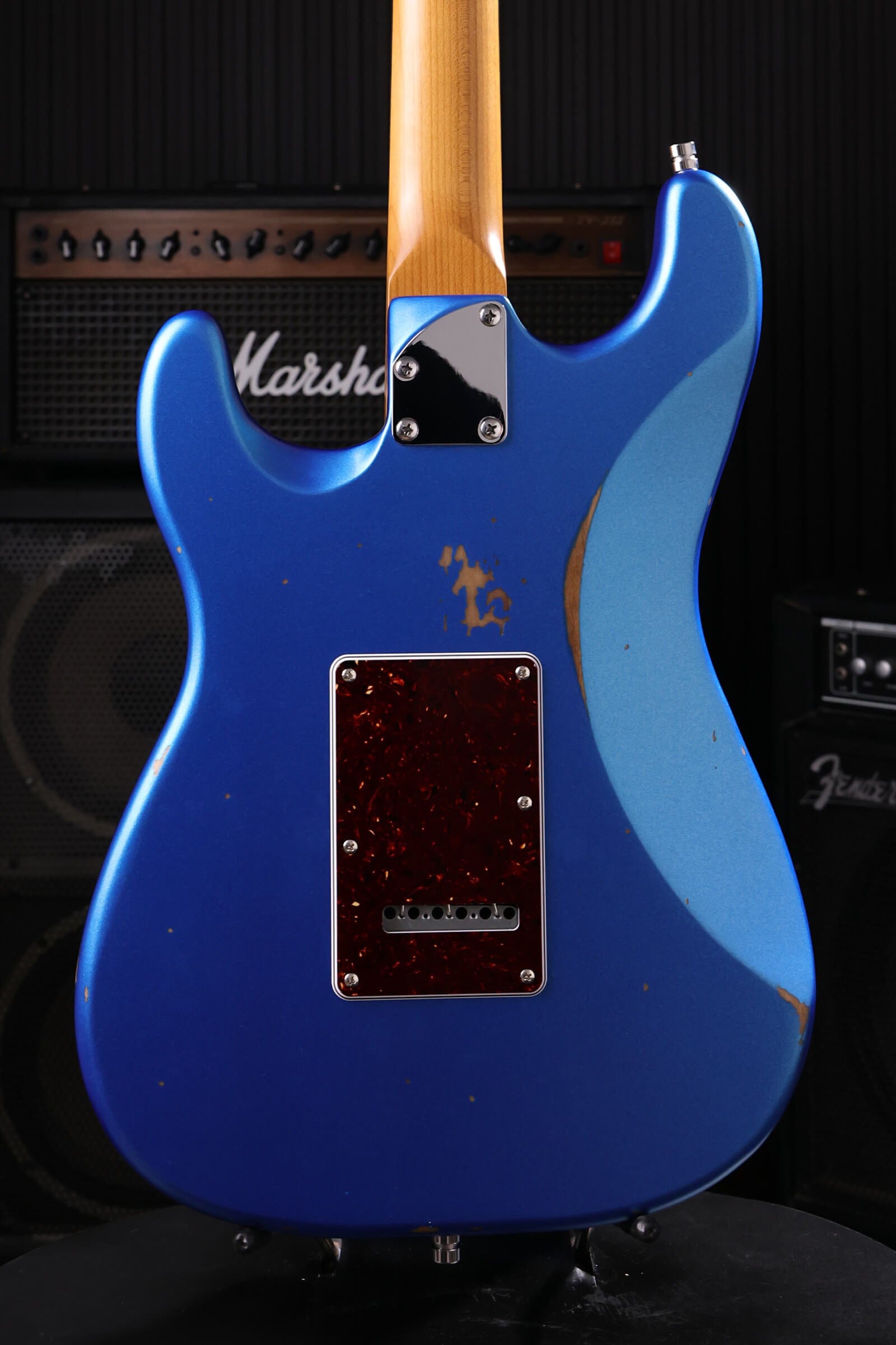 Patina Guitars Elgitarr Patina Guitars PS-7 Lake Placid Blue Relic tgt11