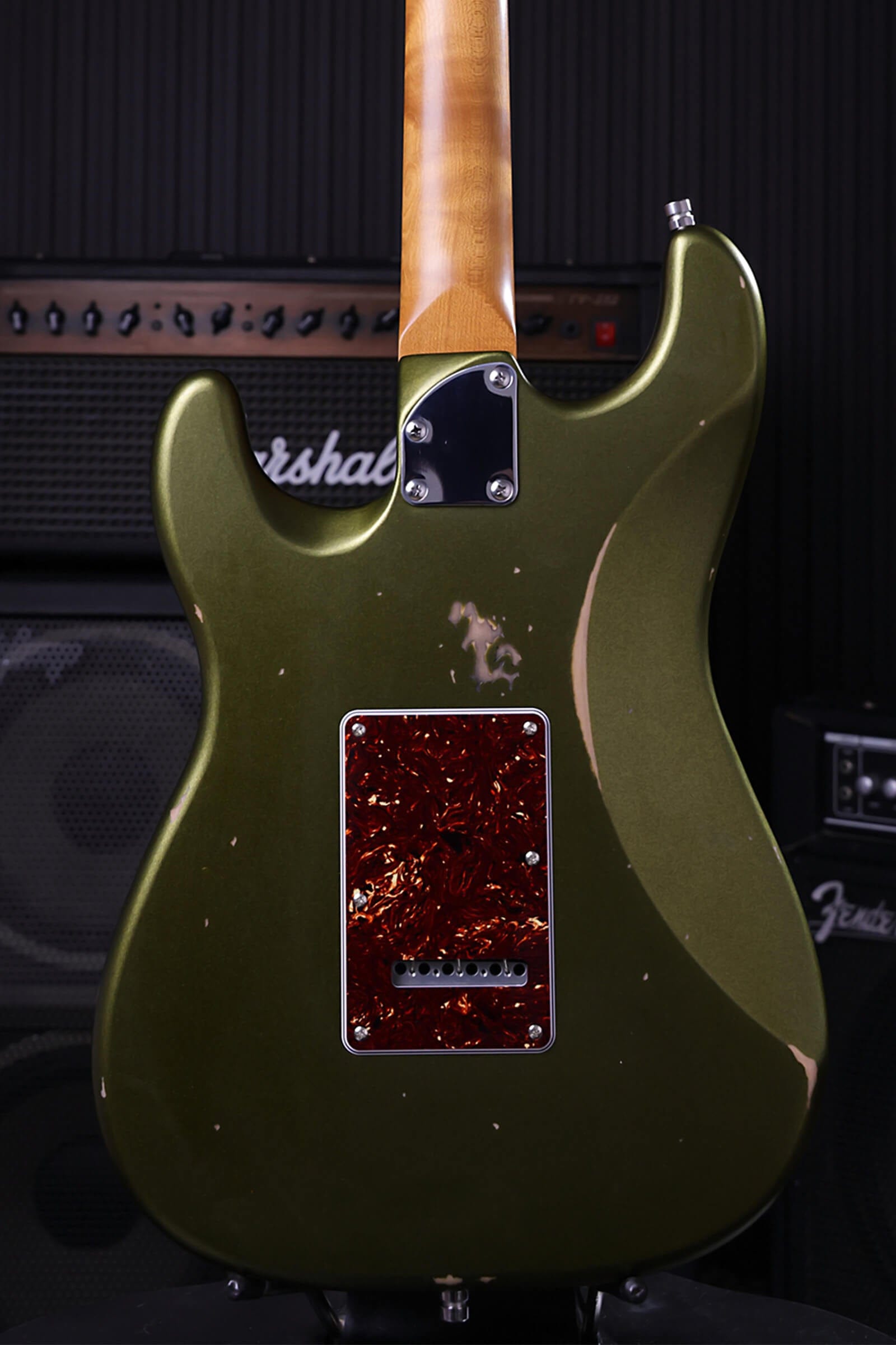 Patina Guitars Elgitarr Patina Guitars PS-7 Sherwood Green Relic tgt11