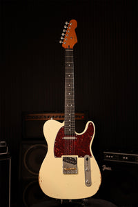 Patina Guitars Elgitarr Patina Guitars PT-6 Olympic White Relic tgt11