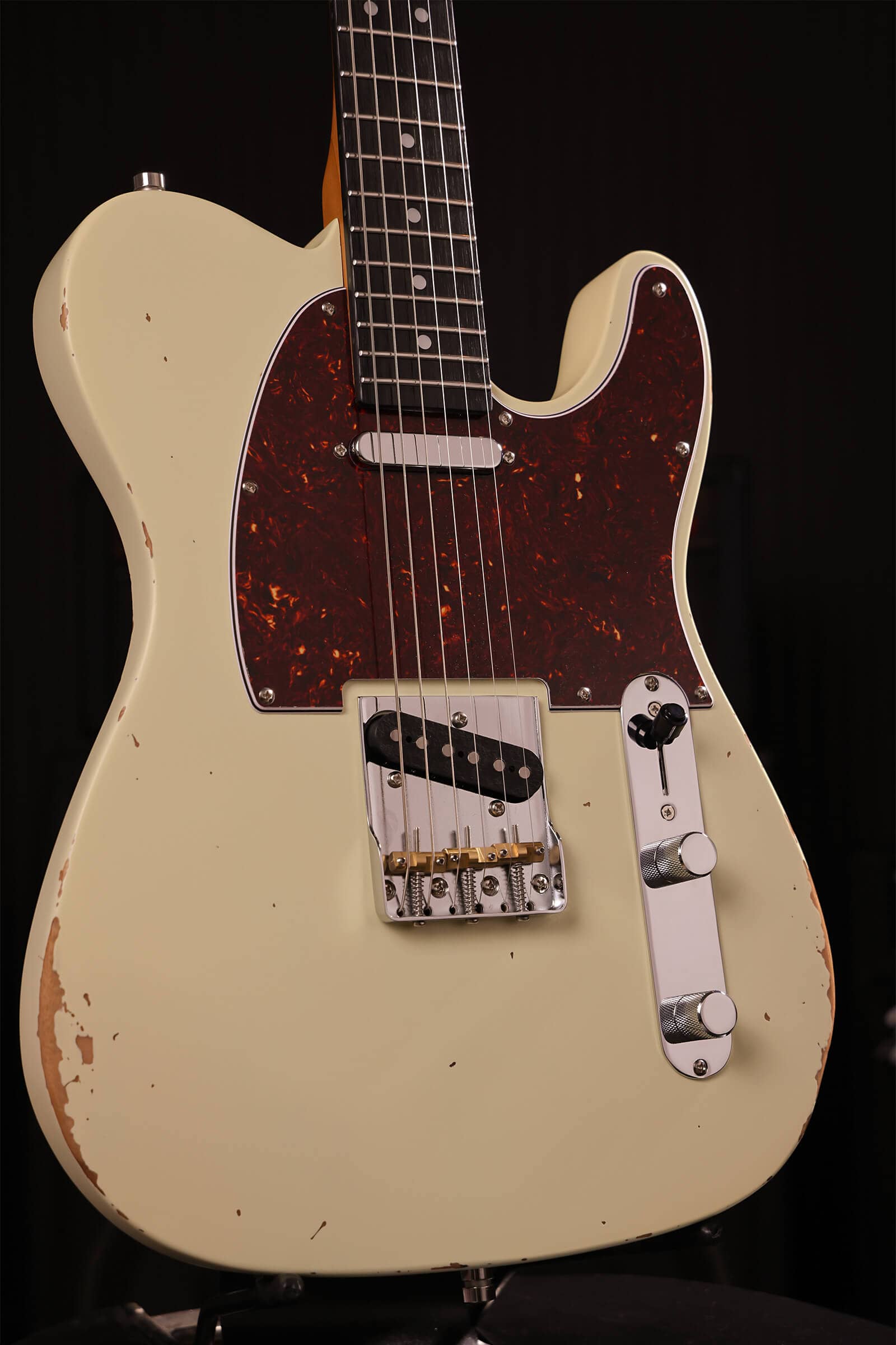 Patina Guitars Elgitarr Patina Guitars PT-6 Olympic White Relic tgt11