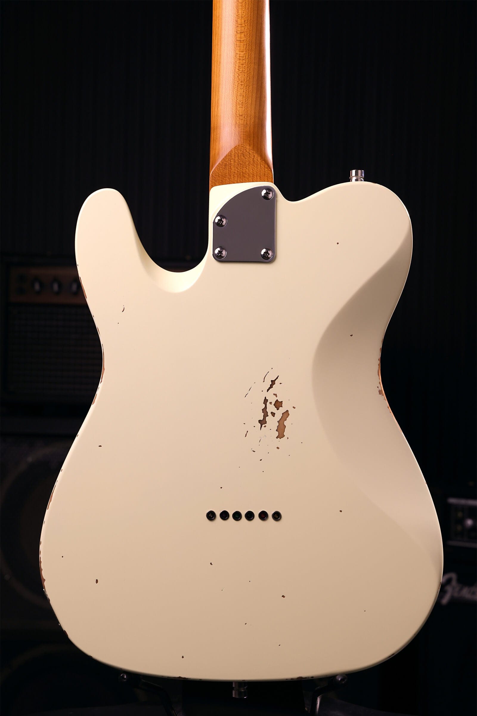 Patina Guitars Elgitarr Patina Guitars PT-6 Olympic White Relic tgt11