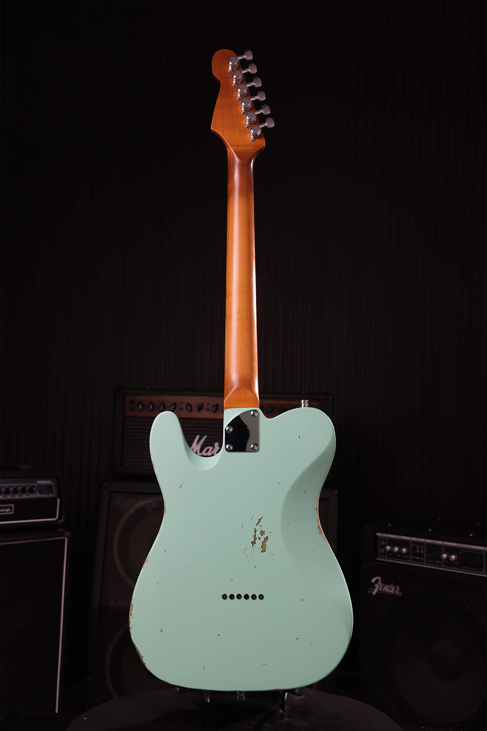 Patina Guitars Elgitarr Patina Guitars PT-6 Sea F Green Relic tgt11